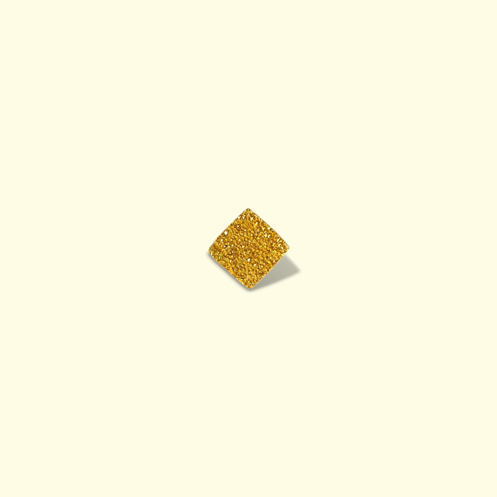 Terminale square in oro giallo 14k