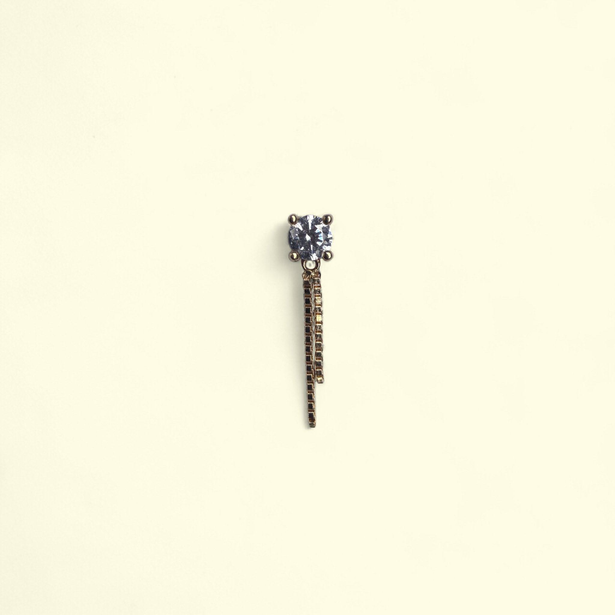 Terminale in oro 14k con catenine