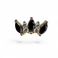 Terminale in Oro 14K con Zirconi – Crown Marquise