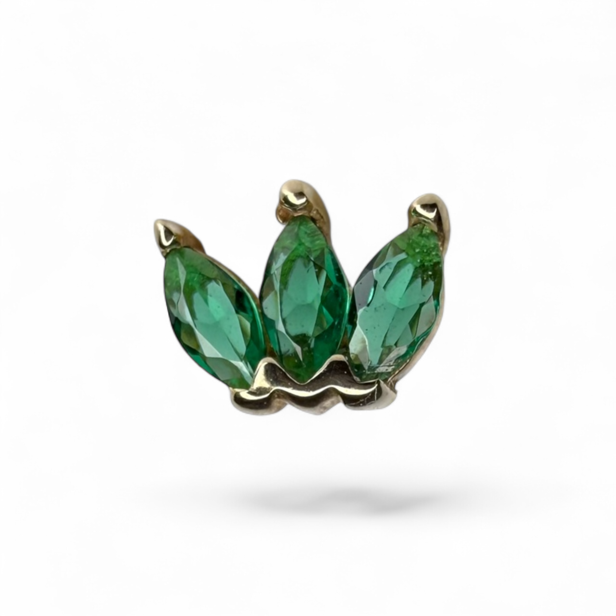 Terminale Oro 14K Marquise Trio