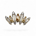 14k yellow gold pug-shaped terminal