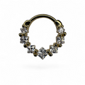 Clicker Oro 14K Princess Pavé Crown