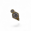 Terminale Oro 14K Round Cluster Pavé