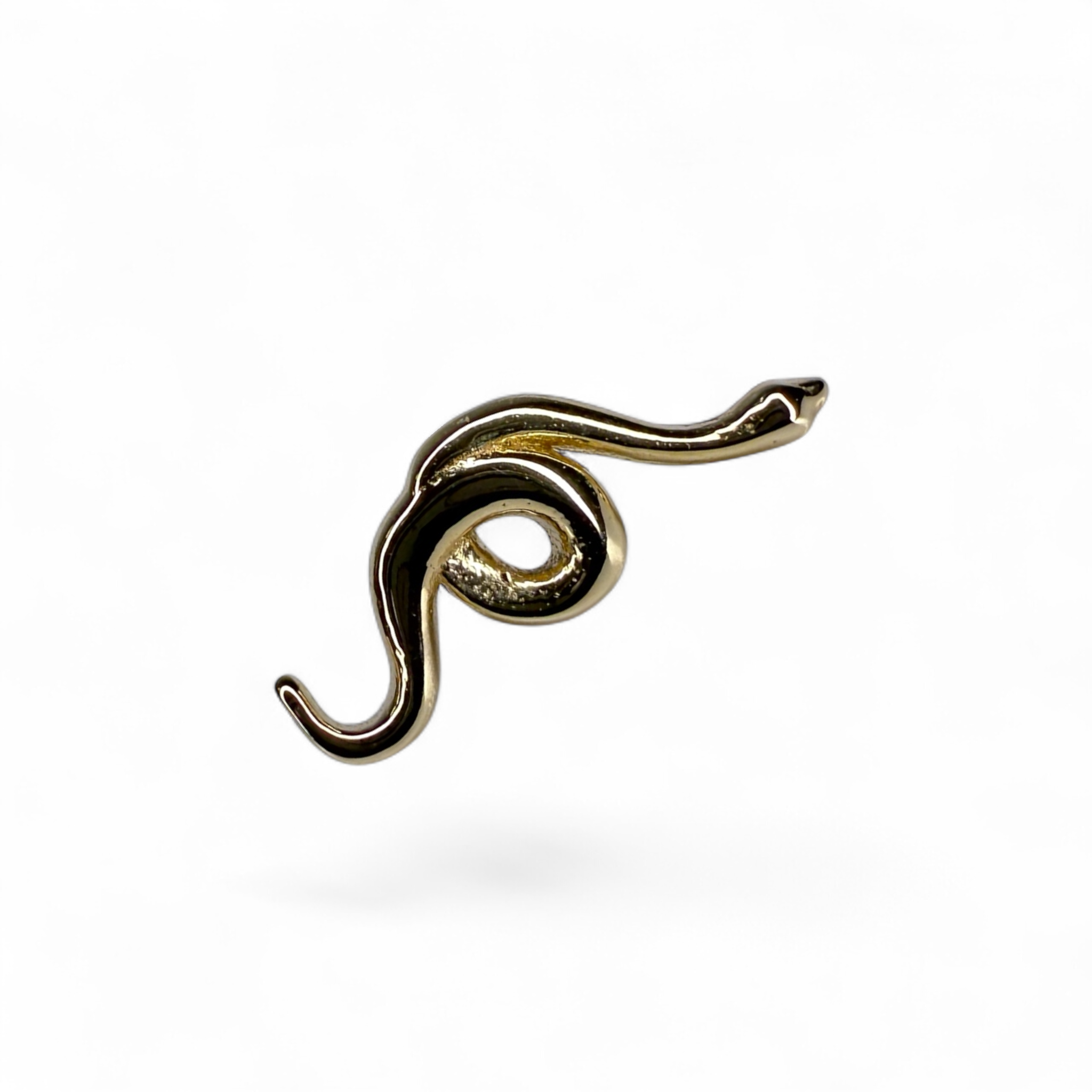 Terminale in Oro 14K – Serpente Minimal