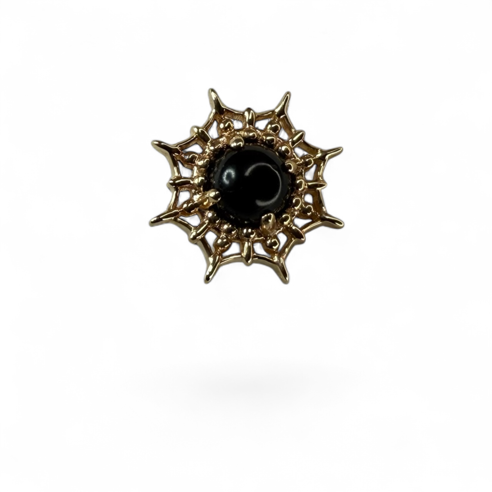 Terminale in Oro 14K con Onice – Sole