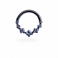 Clicker in titanio con zirconi quadrati a scalare – Isolde