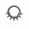 Clicker in titanio con zirconi spike a ventaglio – Zafyra