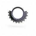 Clicker in titanio con zirconi e design a raggi – Aurelia