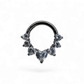 Clicker in titanio con zirconi a cuore – Elysia