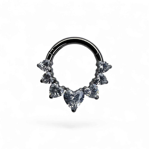 Clicker in titanio con zirconi a cuore – Elysia