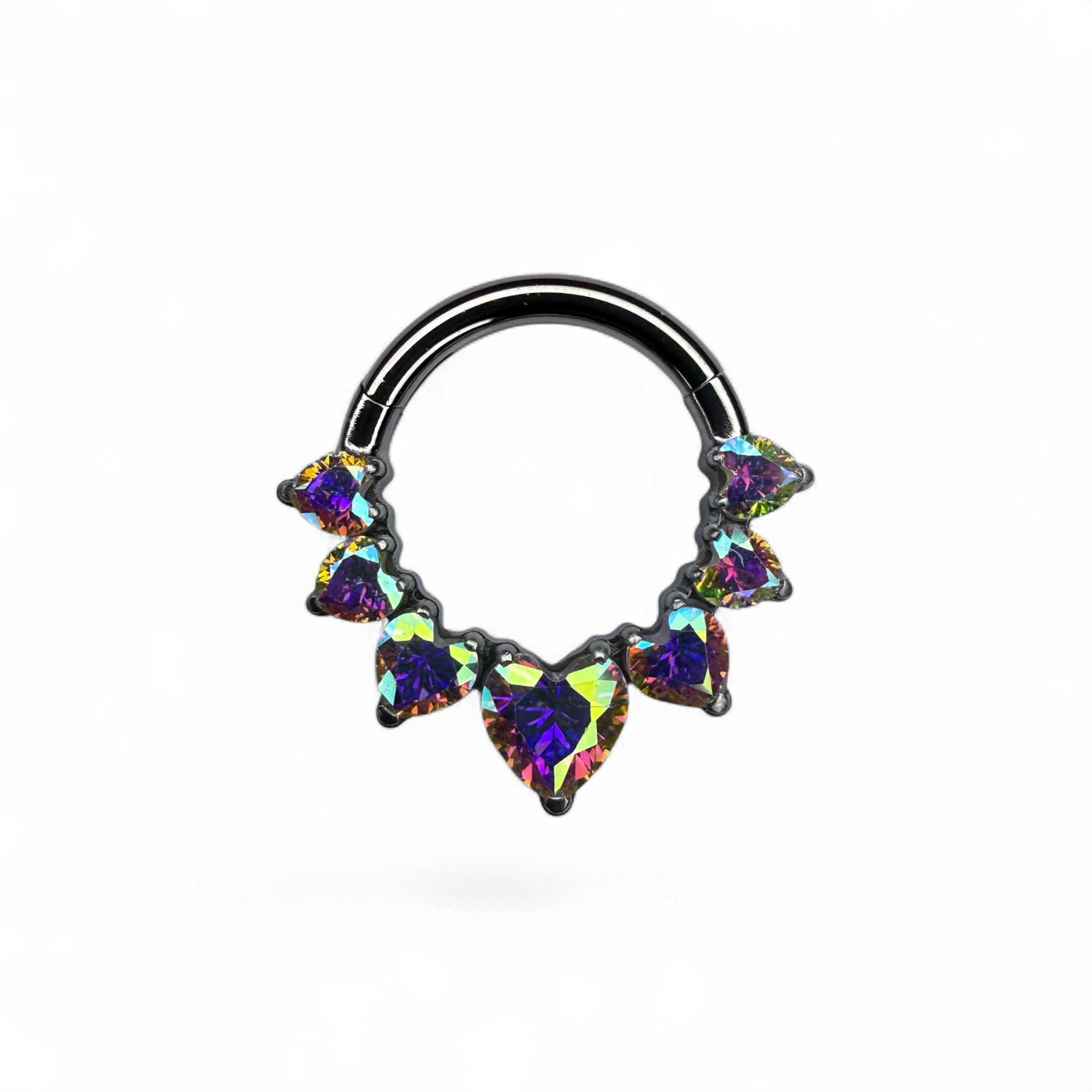 Clicker in titanio con zirconi a cuore – Elysia