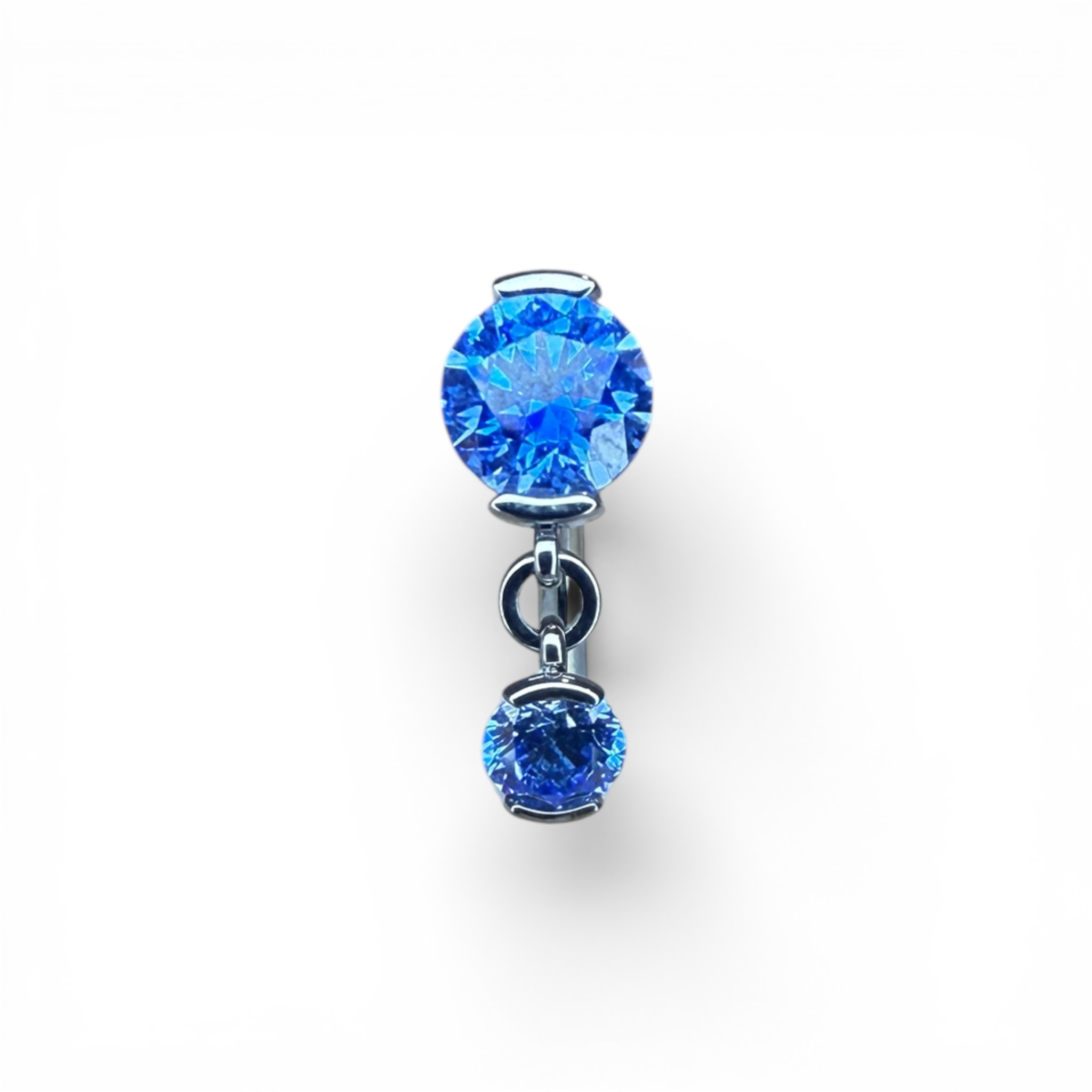 Floating navel in titanio con Swarovski – Aether