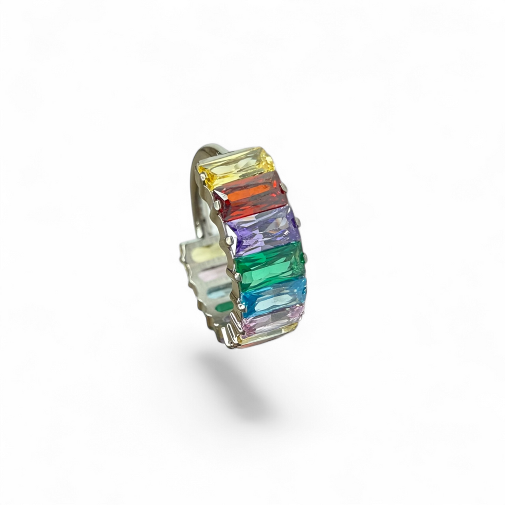 Clicker in titanio fila baguette luminose