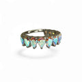 Clicker Titanio Crown Marquise Pavé