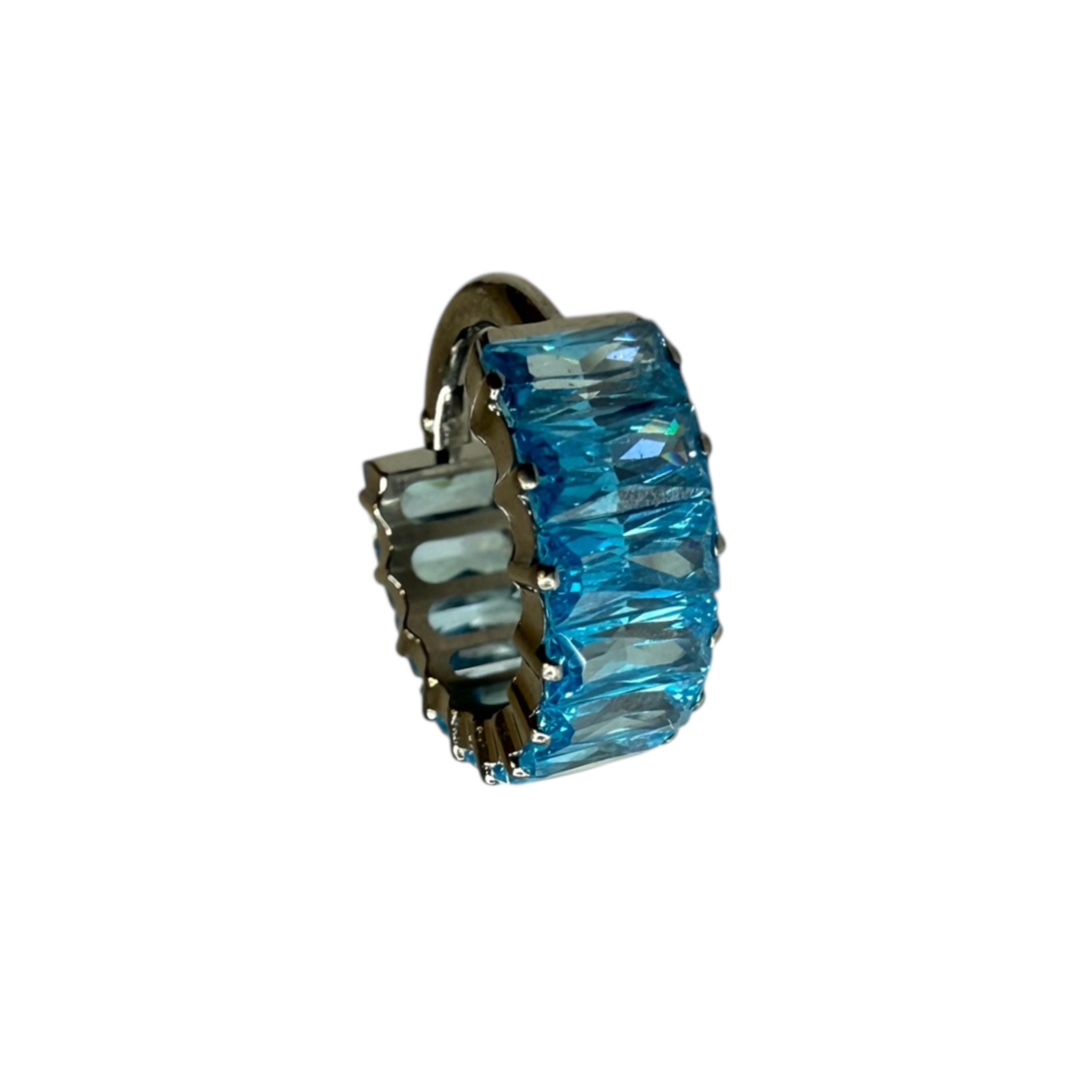 Clicker in titanio fila baguette luminose