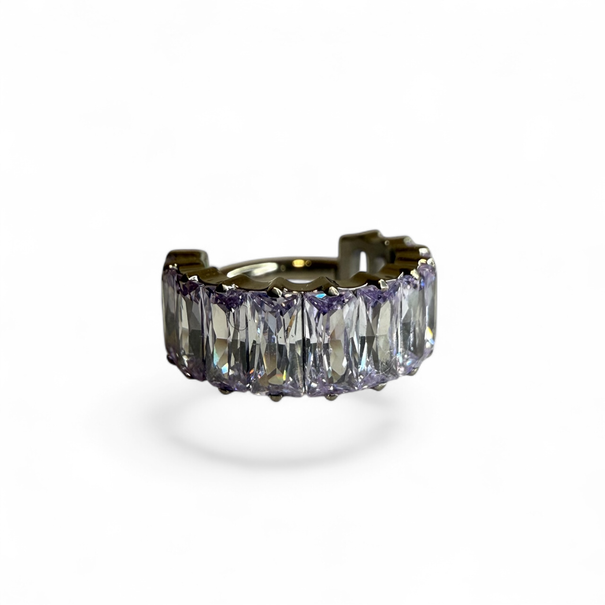 Clicker in titanio fila baguette luminose