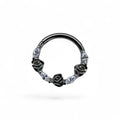 Clicker in titanio marquise con rose