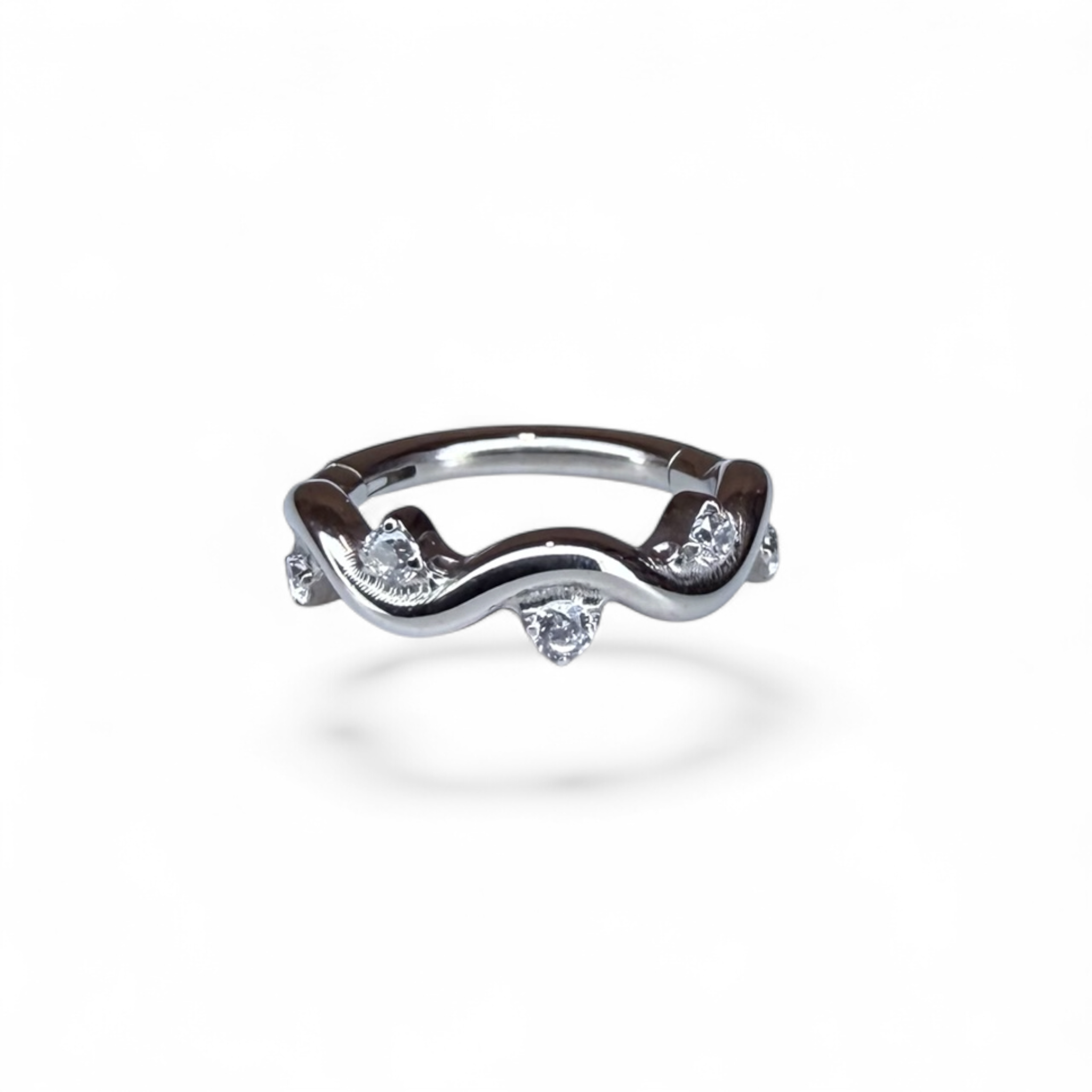 Clicker Titanio Wave con Punto Luce