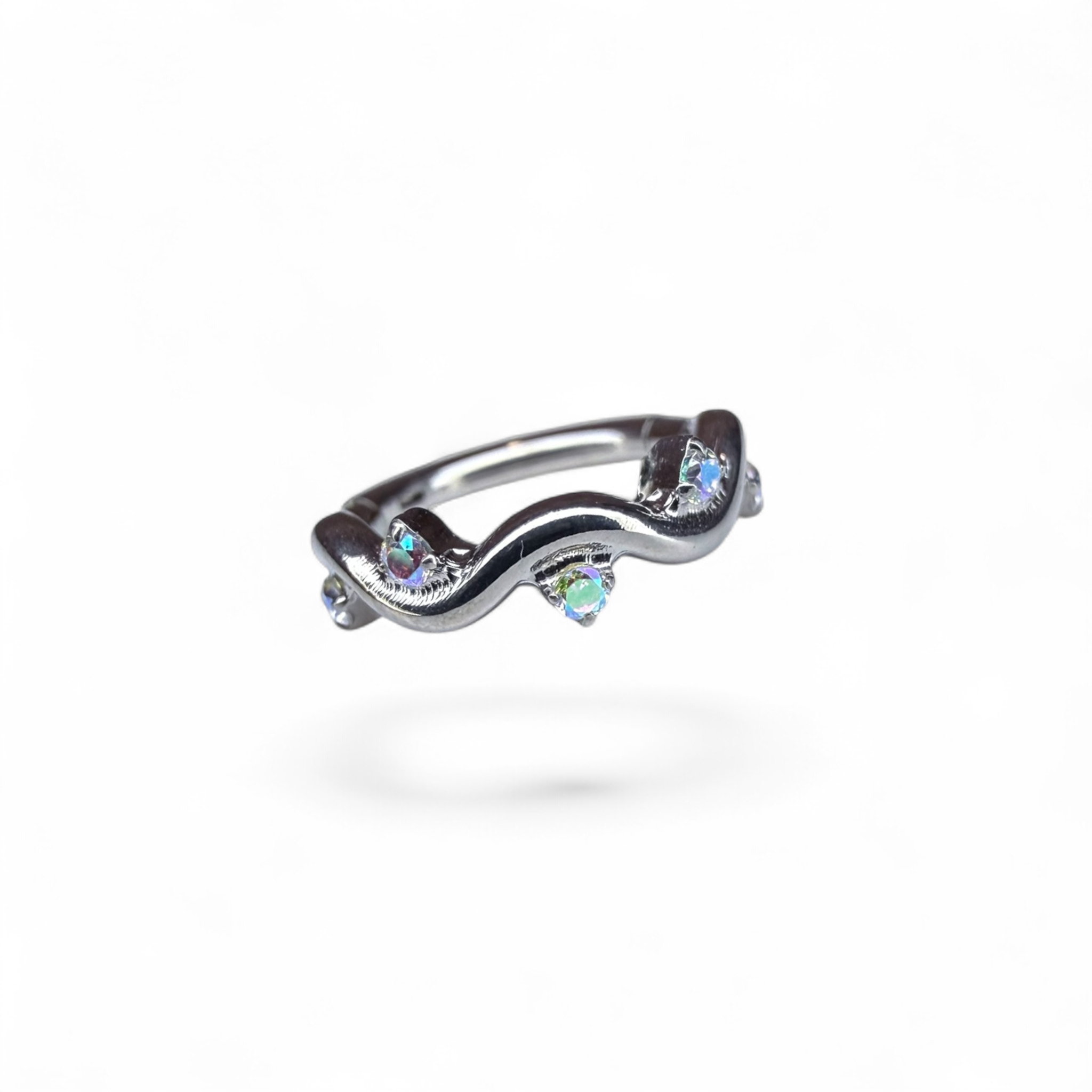 Clicker Titanio Wave con Punto Luce