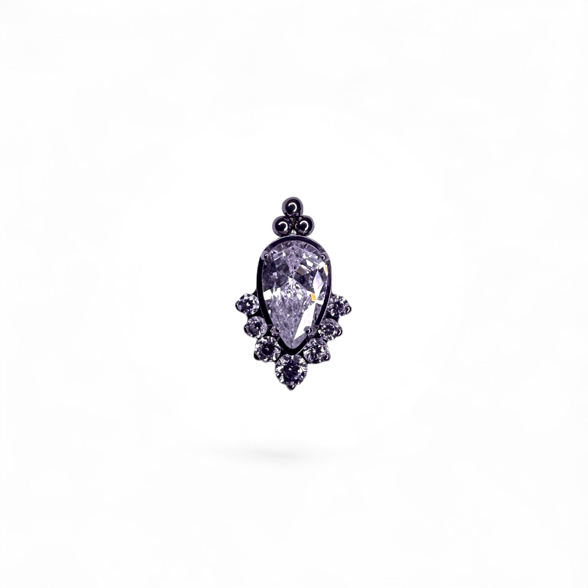 Terminale titanio drop verticale – design brillante