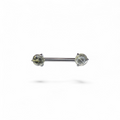 Barretta titanio nipple pietre naturali push pin