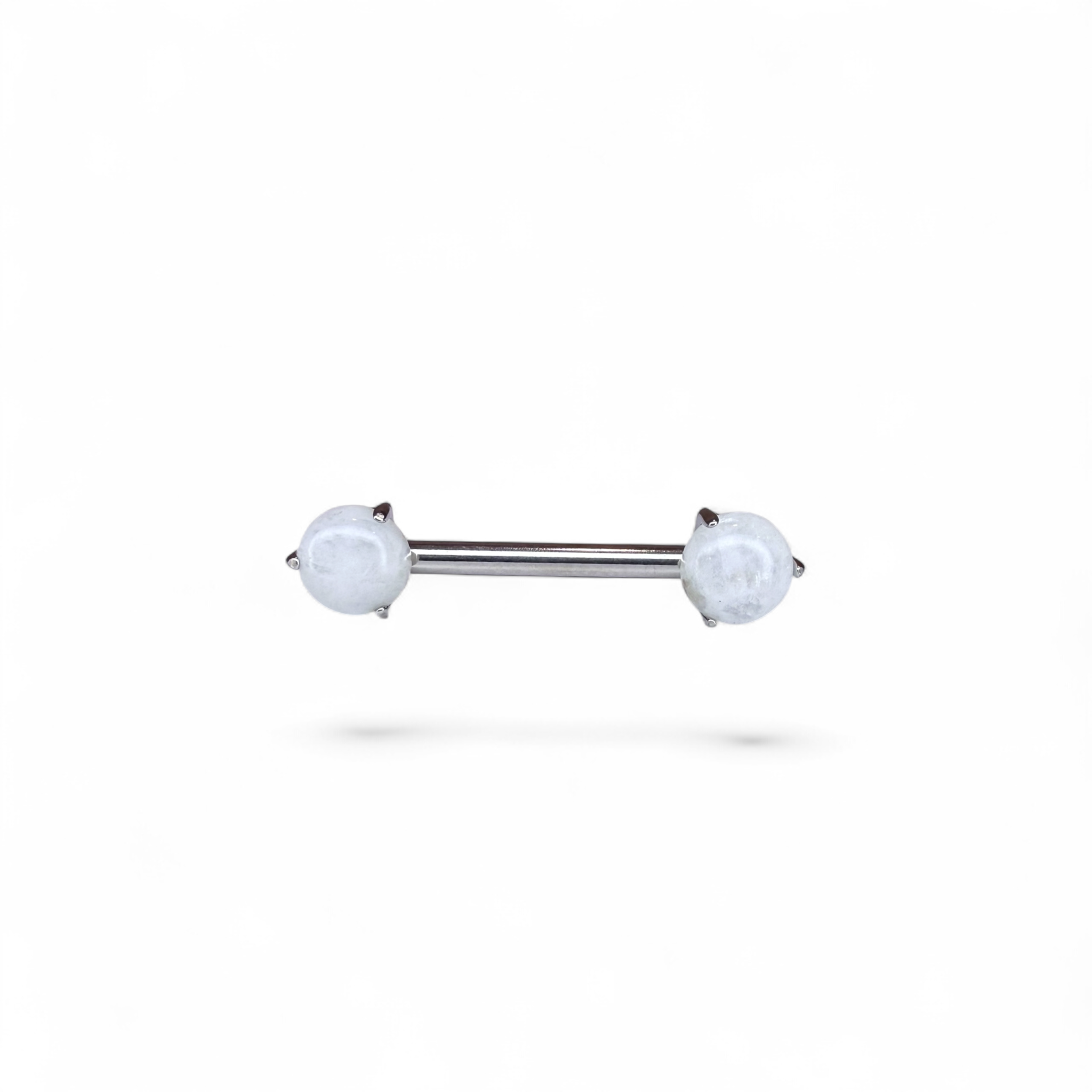 Barretta titanio nipple pietre naturali push pin