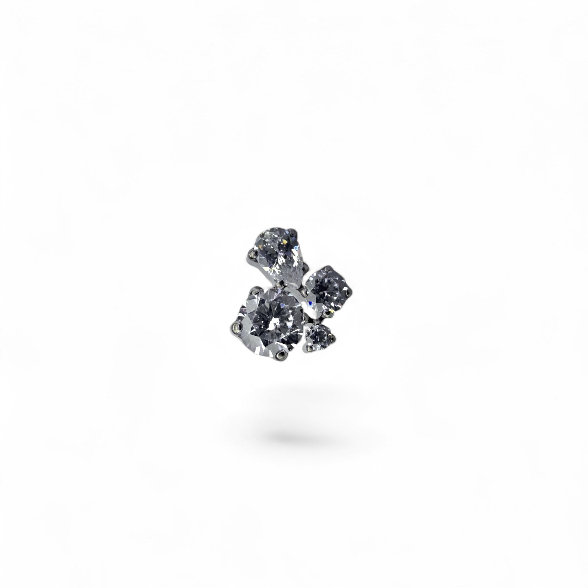 Terminale titanio cluster asimmetrico – mix brillante