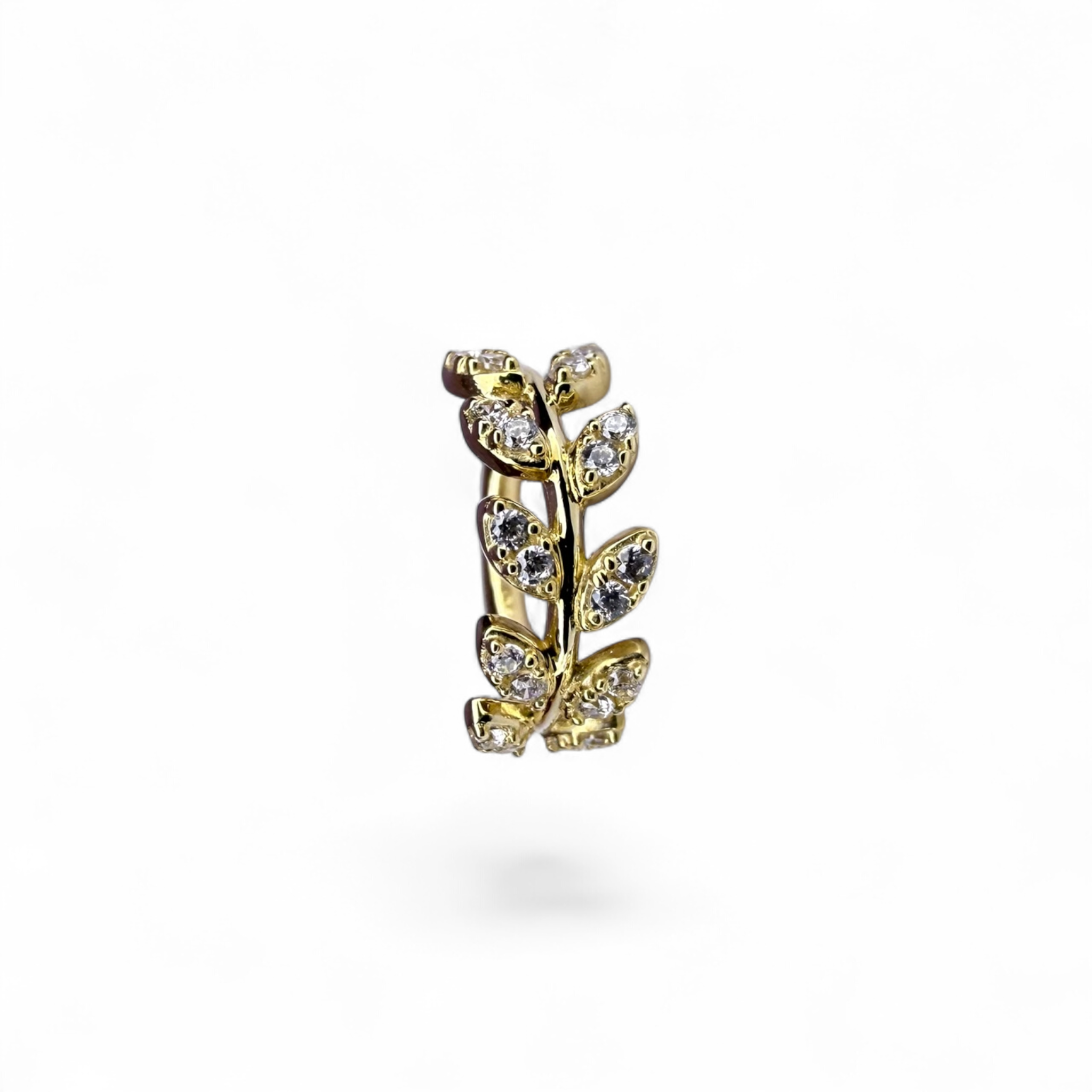Clicker oro ramo con pavé – elegante