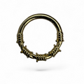 Anello in oro giallo 14k a forma di filo spinato